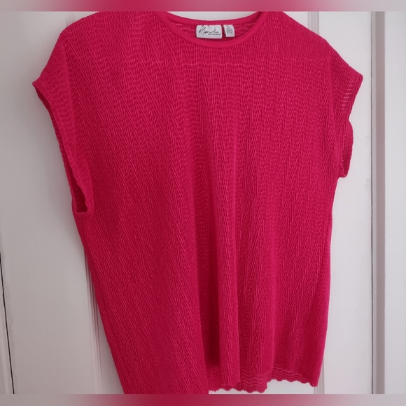 Kim Rogers Tops - $7.00 Bonus Buy  Kim Rogers Fuchsia Pink Short Sleeve Top